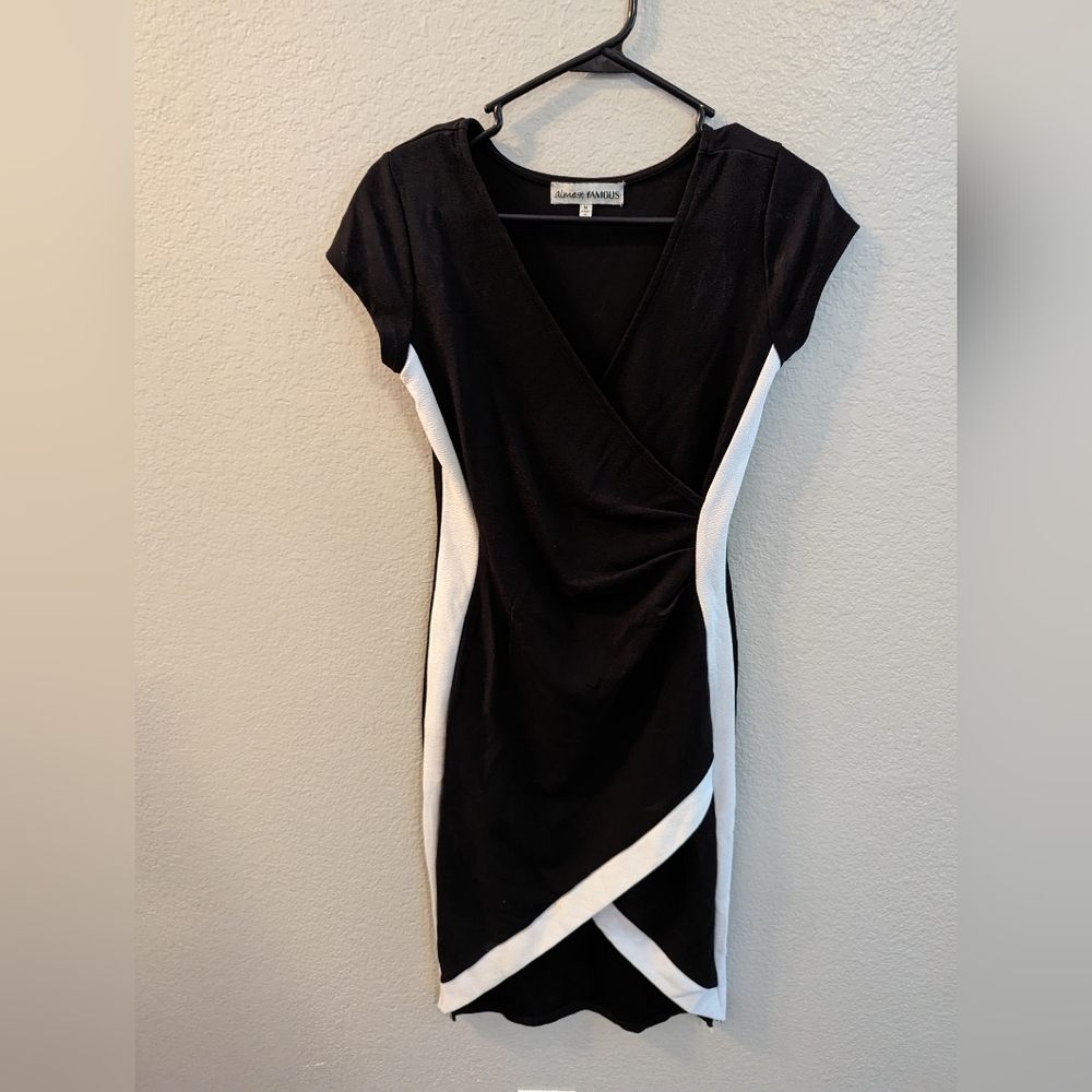 M Black and White Almost Famous Dress